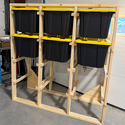 12 Tote Rack (No Totes)